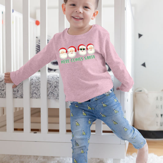 Here Comes Santa, Christmas Crewneck For Toddler, Christmas Long Sleeves, Christmas Sweatshirt, Christmas Sweater, Christmas Present