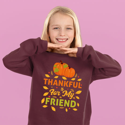 Thanksgiving Thankful Sweatshirt, Thanksgiving Sweatshirt, Thanksgiving Sweater for Kids, Thanksgiving Gift, Funny Thanksgiving Sweatshirt