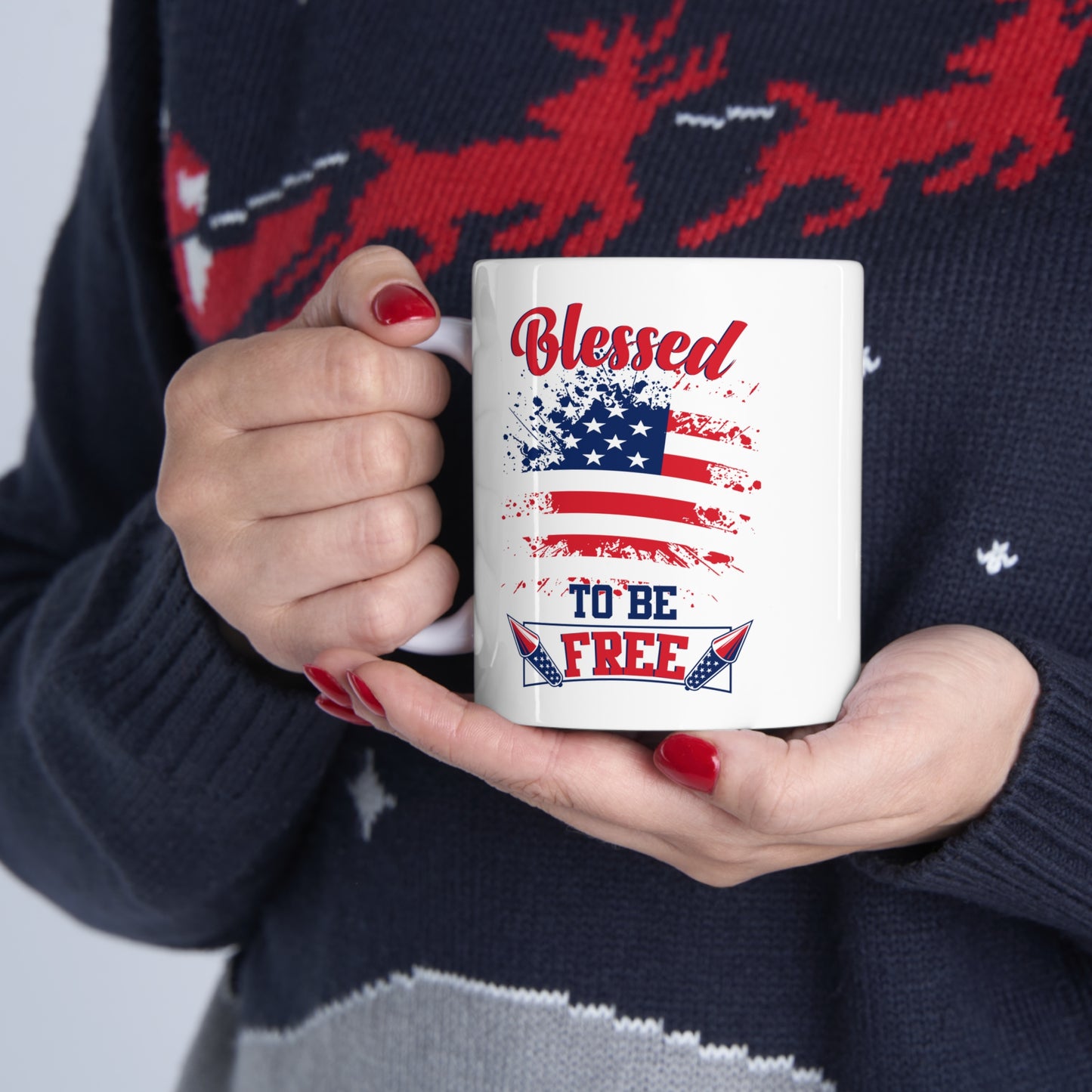 Blessed to be Free Ceramic Mug 11oz