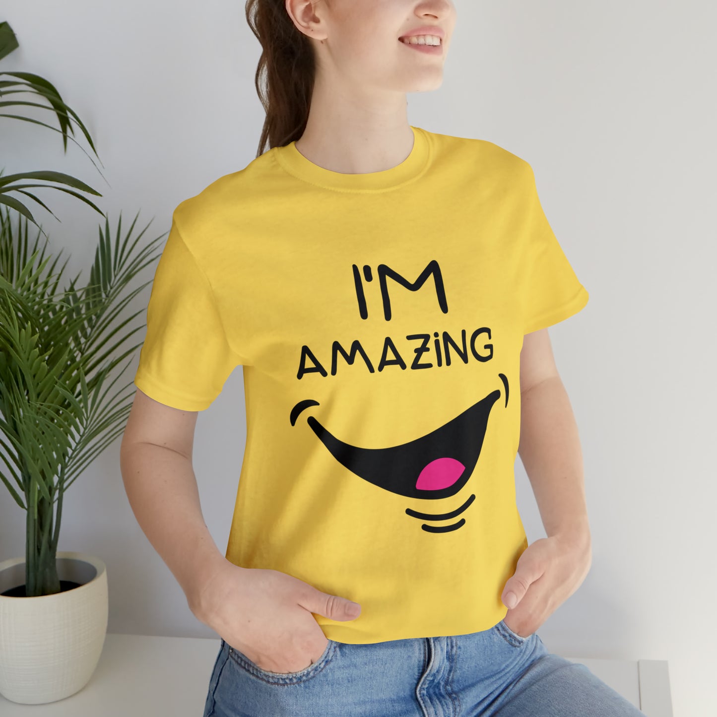 Cheeky Smile I'm Amazing | Unisex Jersey Tee