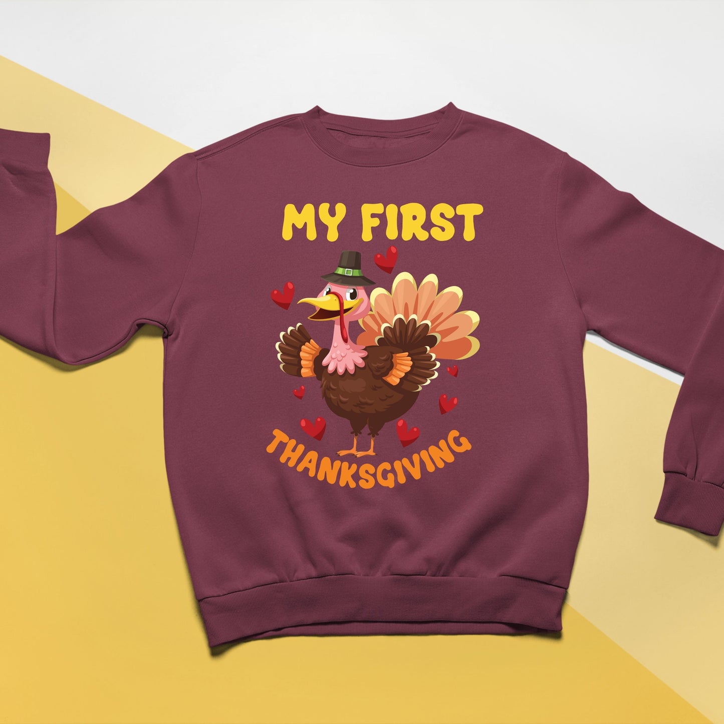 My First Thanks Giving, Thanksgiving Sweatshirt, Thanksgiving Sweater for kids, Thanksgiving Gift Ideas, Cute Thanksgiving