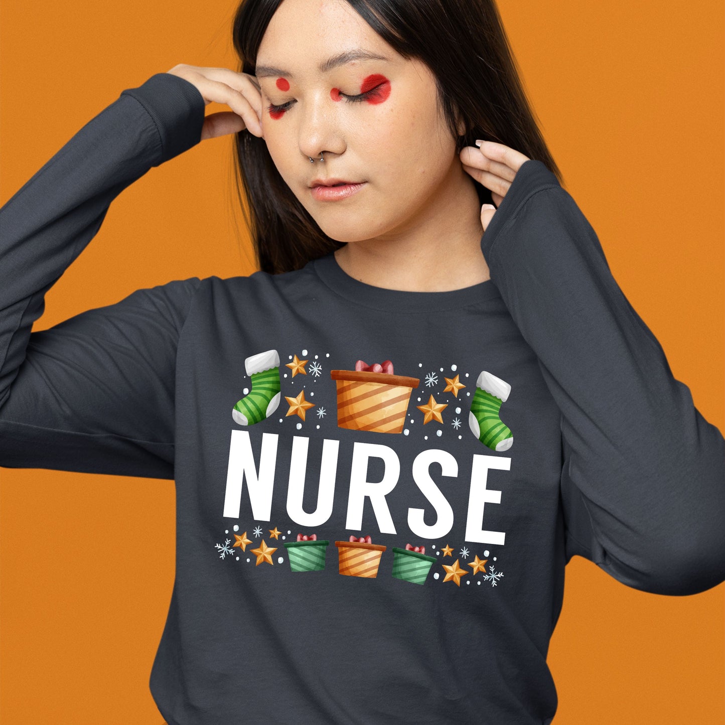 Nurse, Women Long Sleeves, Christmas Clothing, Christmas Sweatshirts, Christmas Shirts, Christmas Decor, Christmas