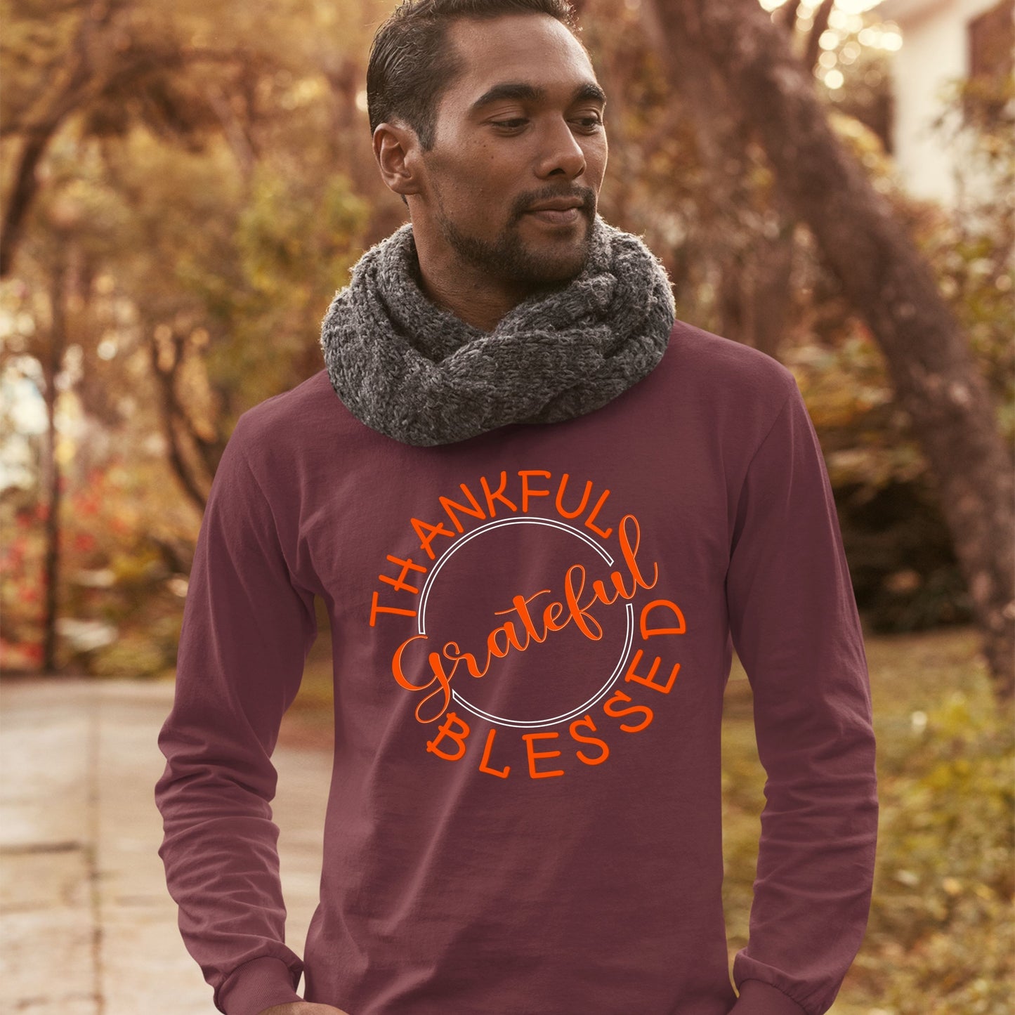 Thankful Grateful Blessed, Thanksgiving Sweatshirt, Thanksgiving Sweater for Men, Thanksgiving Gift Ideas, Cute Thanksgiving