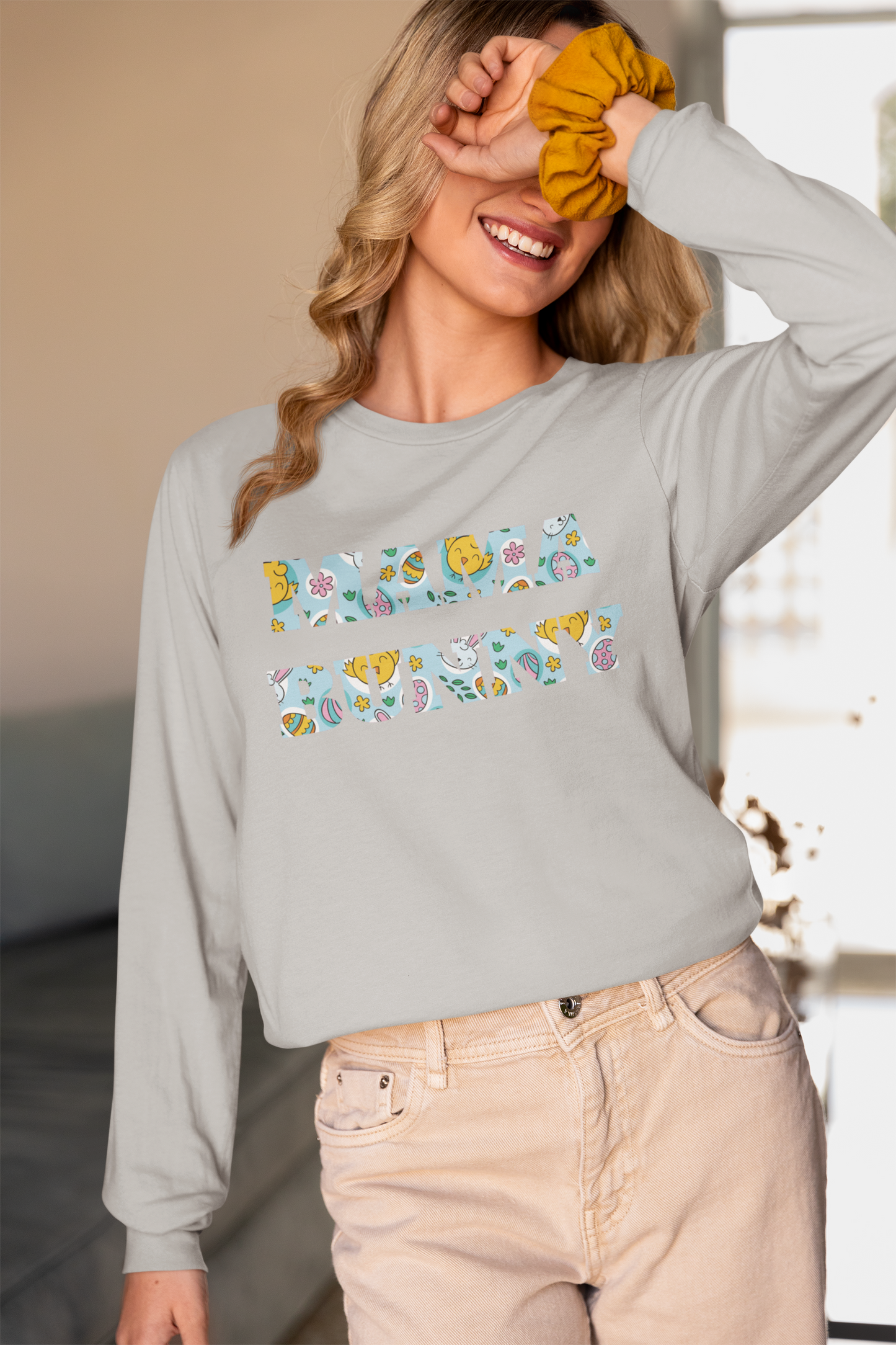 Mama Bunny - Unisex Jersey Long Sleeve Tee