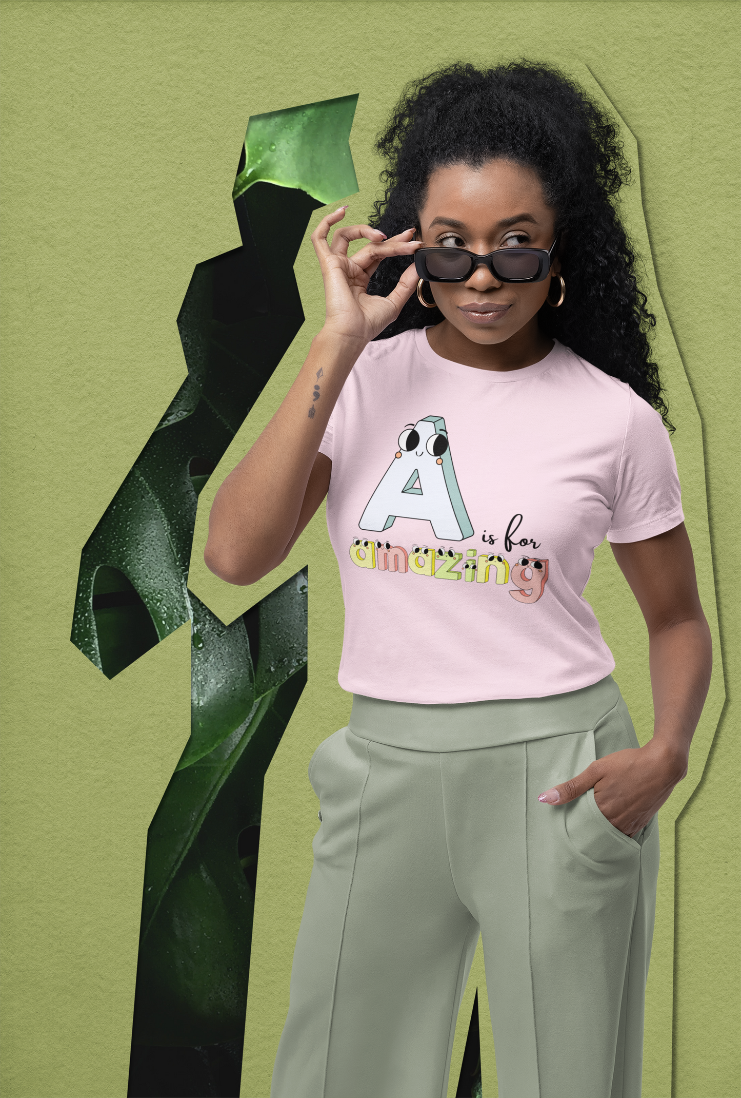 A Is For Amazing - Women's Midweight Cotton Tee
