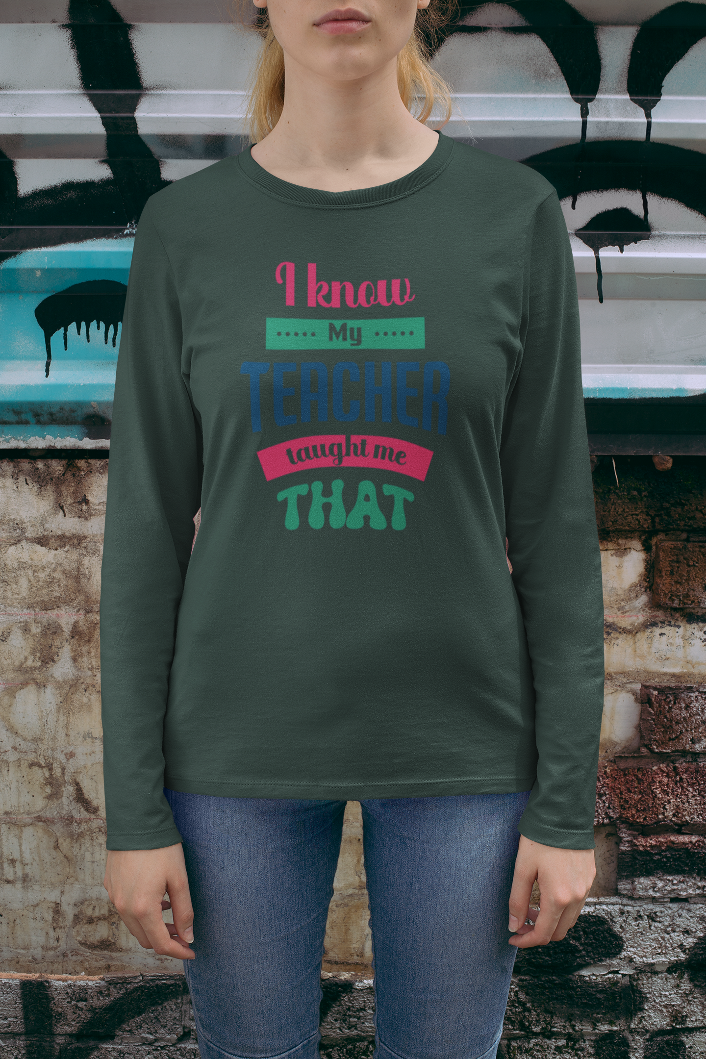 I know My Teacher Taught Me, Gift for Teacher, Teacher Shirt, Student Shirt, Back to School Shirt, Teacher Appreciation, Teachers Gift, Sqaud Shirt, Team Teacher Shirt