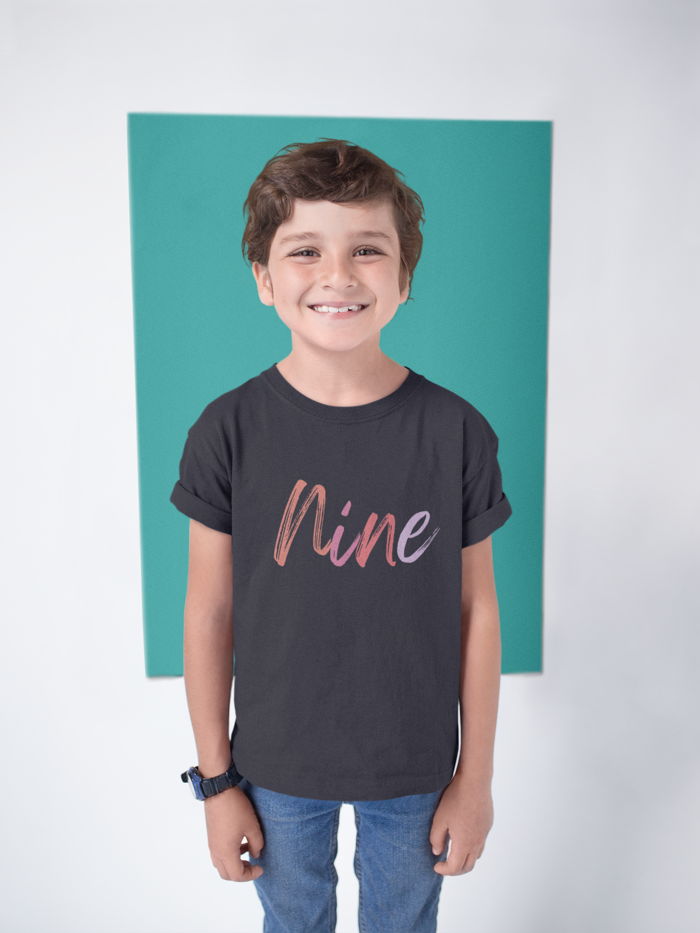 Nine Years Old , Funny Shirt, for Kids, Kindergarten Shirt, Gift for Kids, Birthday Shirt