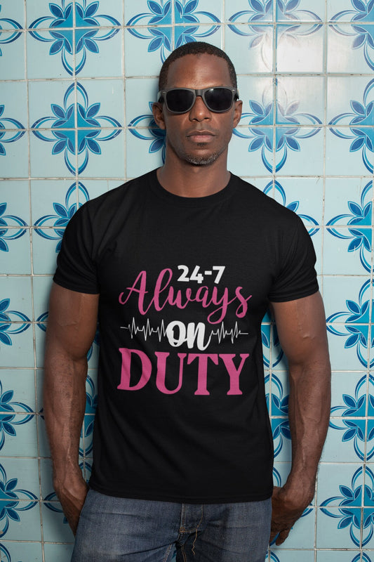 24-7 Always On Duty Performance T-Shirt, Doctor shirts, Doctor gift ideas, New Doctor shirt, Future doctor shirt, gift for doctors