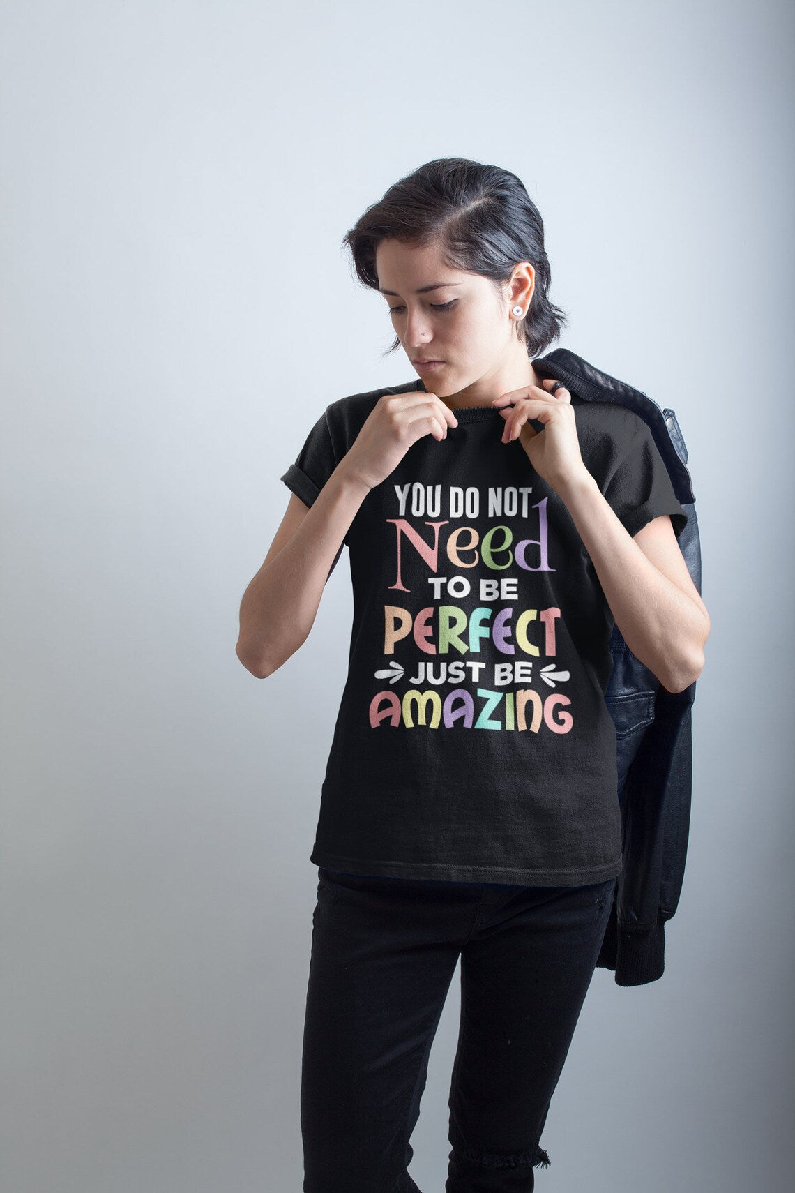 You Do Not Need To Be Perfect Just Be Amazing Women's Premium Tee, Amazing shirts, Inspirational shirts, Motivational Shirts, Trendy tees