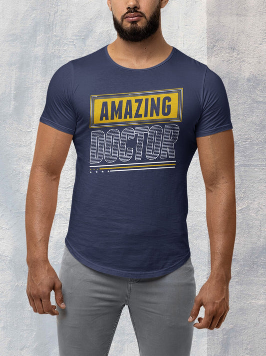 Amazing Doctor Men's Jersey Curved Hem Tee, Doctor shirts, Doctor gift ideas, New Doctor shirt, doctors gift, Doctor team shirt