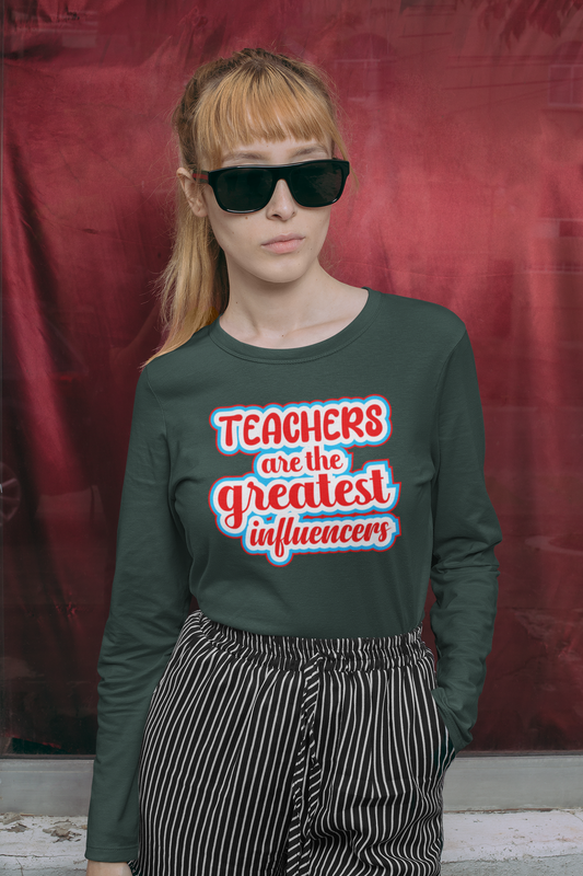 Teachers Are the Greatest Influencers, Gift for Teacher, Teacher Shirt, Student Shirt, Back to School Shirt, Teacher Appreciation, Teachers Gift, Sqaud Shirt, Team Teacher Shirt