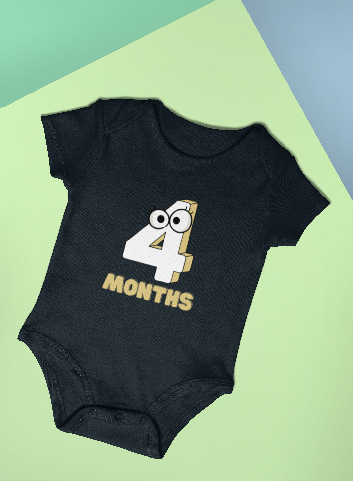 Infant Fine Jersey Bodysuit for 4 Months Unisex Babies