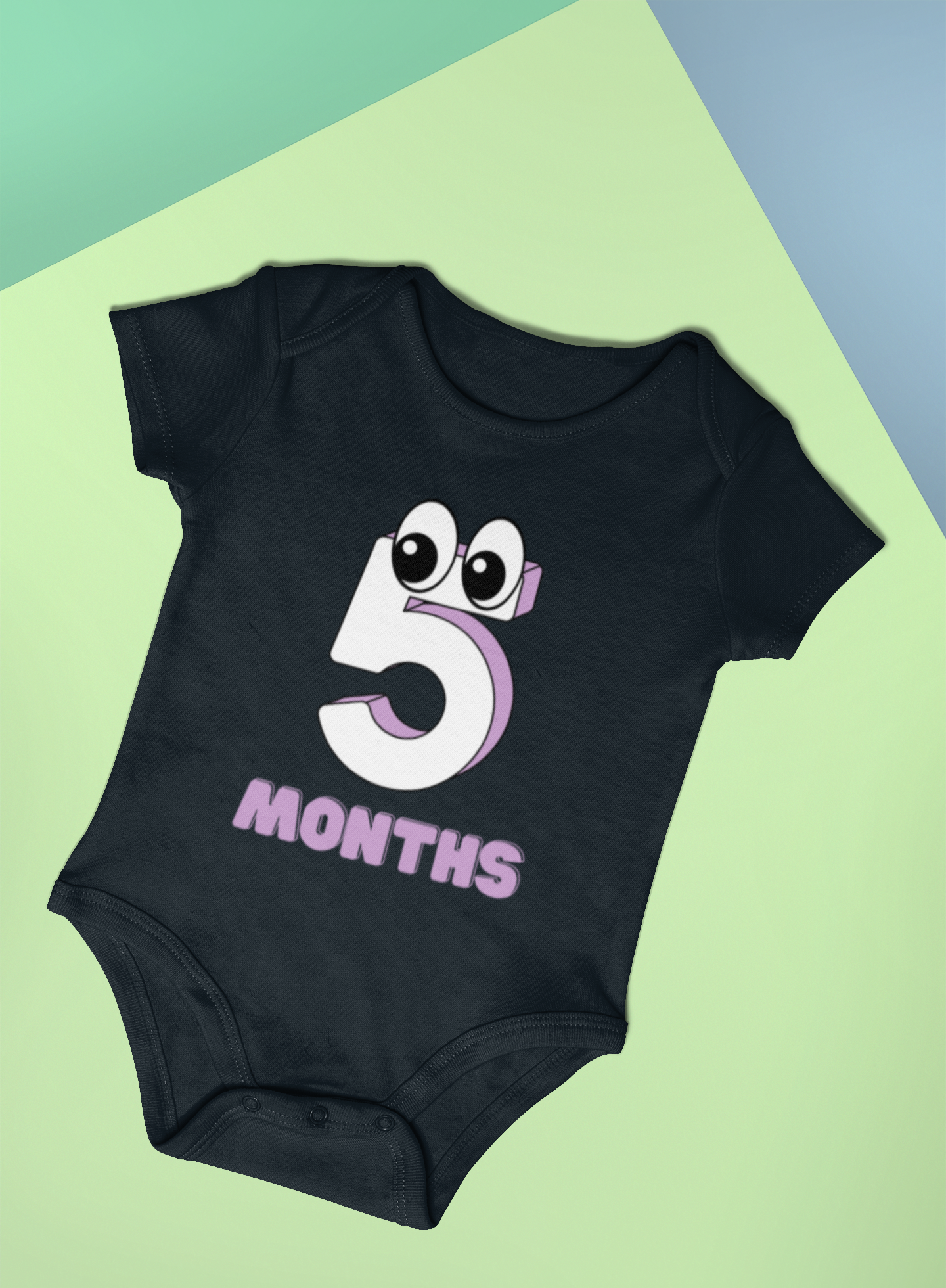 Infant Fine Jersey Bodysuit for 5 Months Unisex Babies