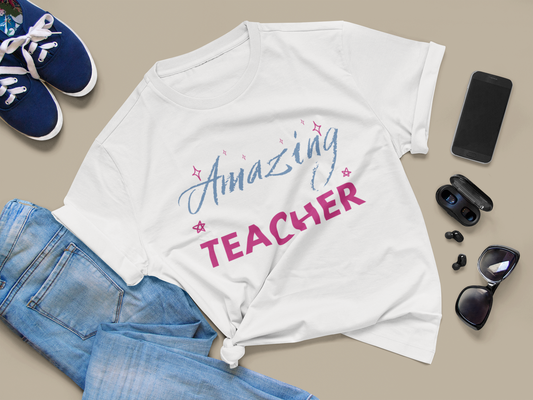 Amazing Teacher Unisex Jersey Short Sleeve Tee