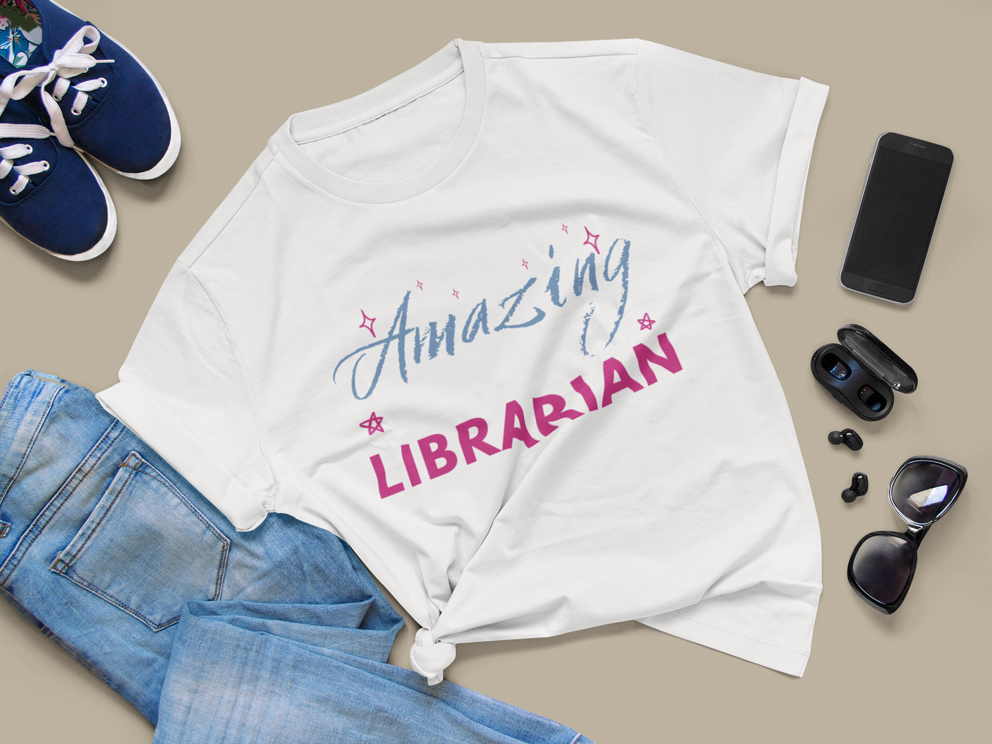 Amazing Librarian Unisex Jersey Short Sleeve Tee