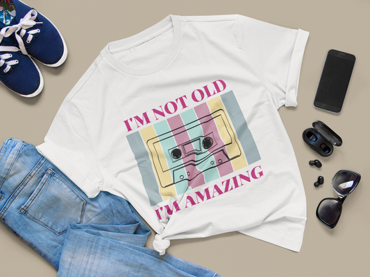 Cassette Tape I'm Not Old I'm Amazing | Unisex Jersey Tee