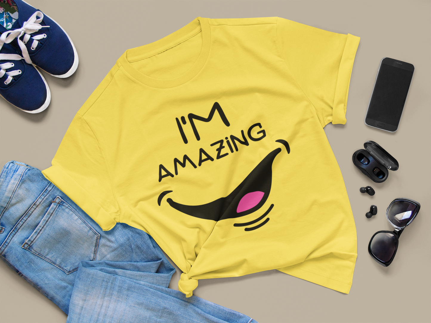 Cheeky Smile I'm Amazing | Unisex Jersey Tee