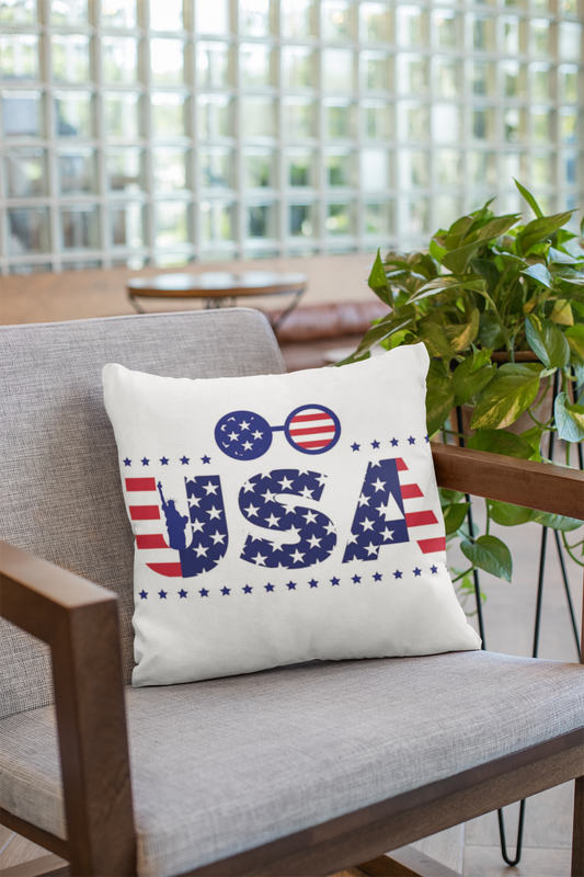 USA Spun Polyester Square Pillow