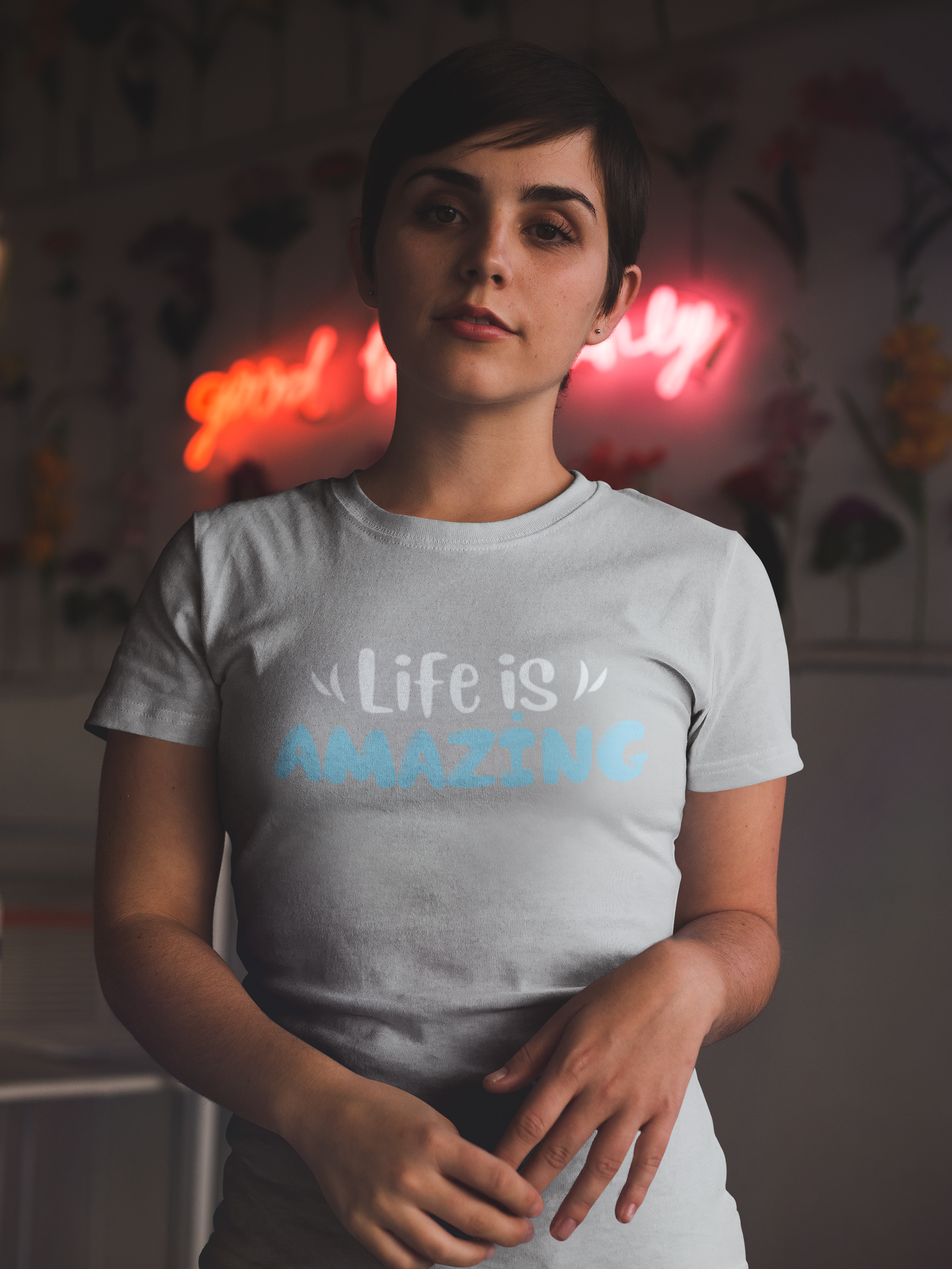 Life is Amazing Women's Premium Tee, Amazing shirts, Inspirational shirts, Motivational Shirts, Positive shirts, Trendy tees