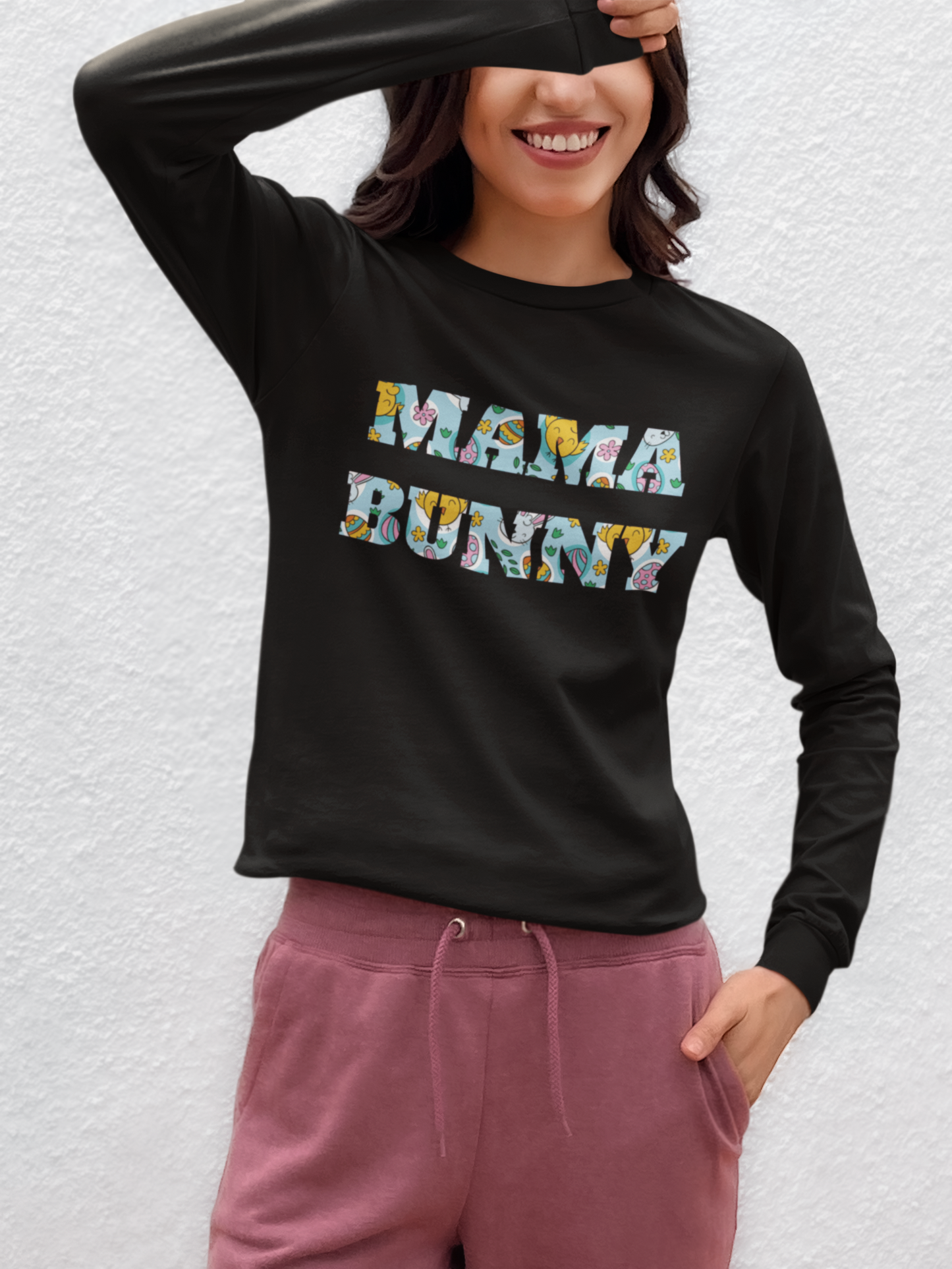 Mama Bunny - Unisex Jersey Long Sleeve Tee