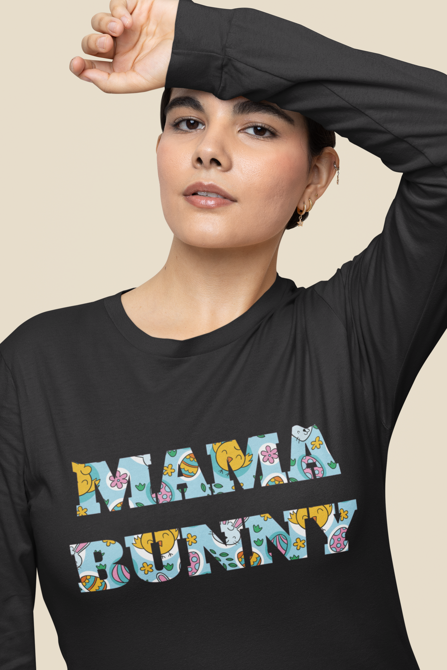 Mama Bunny - Unisex Jersey Long Sleeve Tee