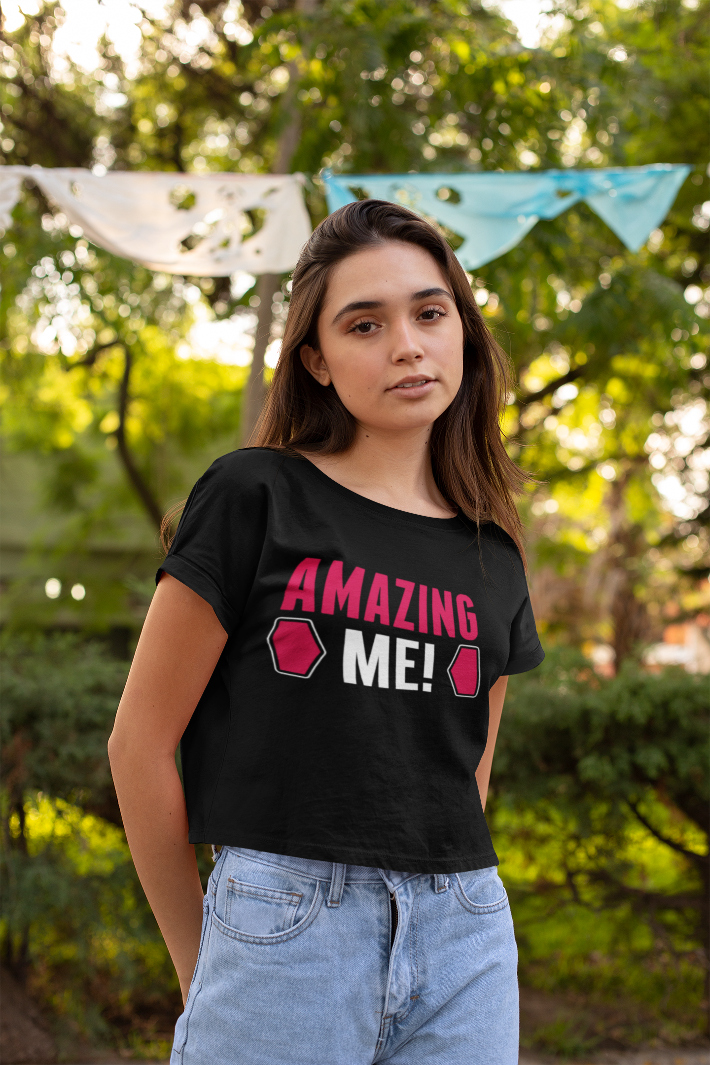 Amazing Me Women's Flowy Cropped Tee, Amazing shirts, Inspirational shirts, Motivational Shirts, Positive shirts, Trendy tees