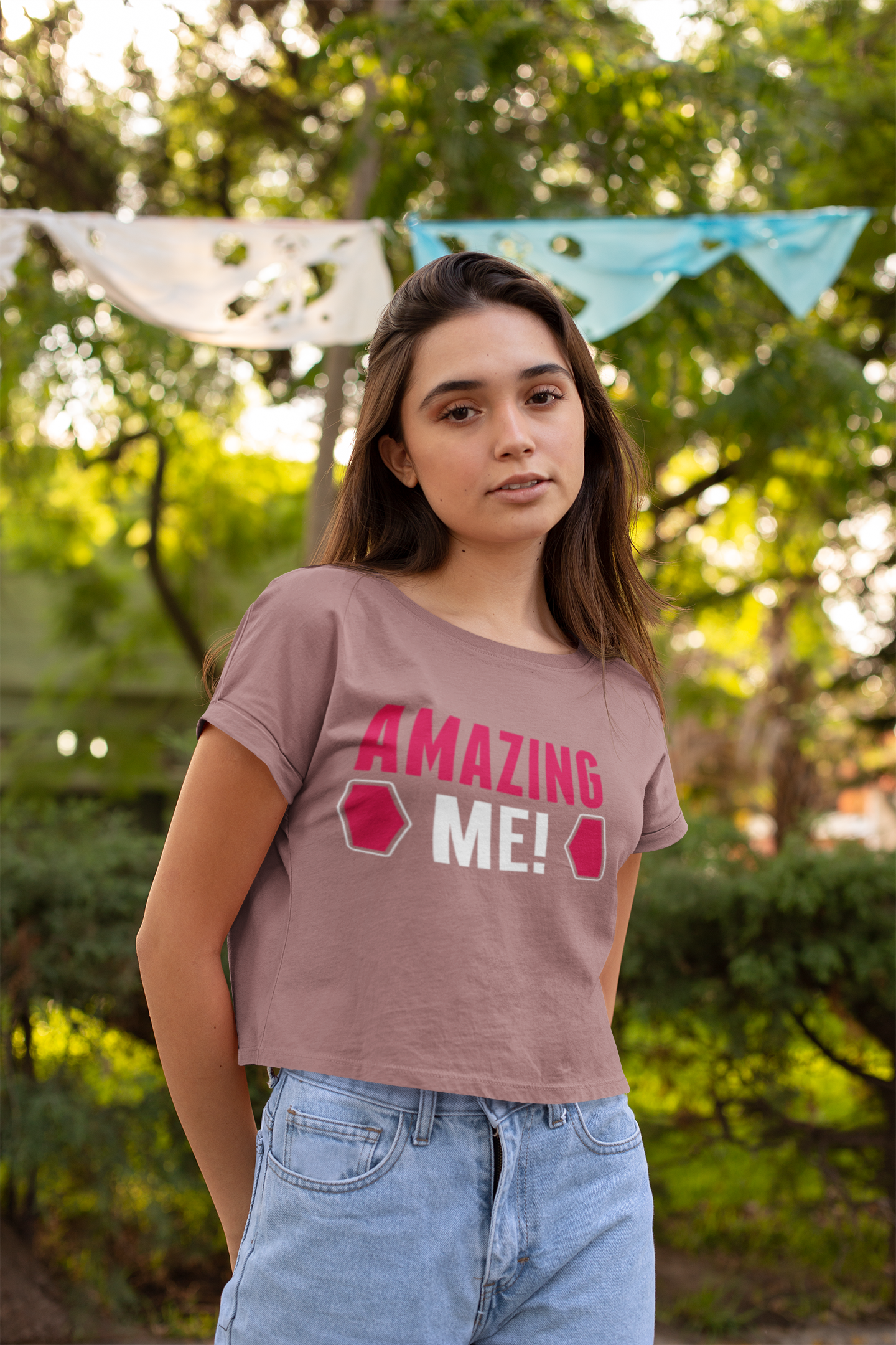 Amazing Me Women's Flowy Cropped Tee, Amazing shirts, Inspirational shirts, Motivational Shirts, Positive shirts, Trendy tees