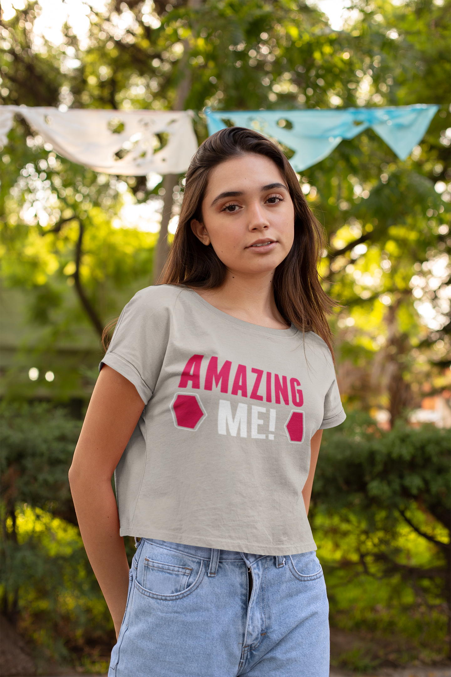 Amazing Me Women's Flowy Cropped Tee, Amazing shirts, Inspirational shirts, Motivational Shirts, Positive shirts, Trendy tees