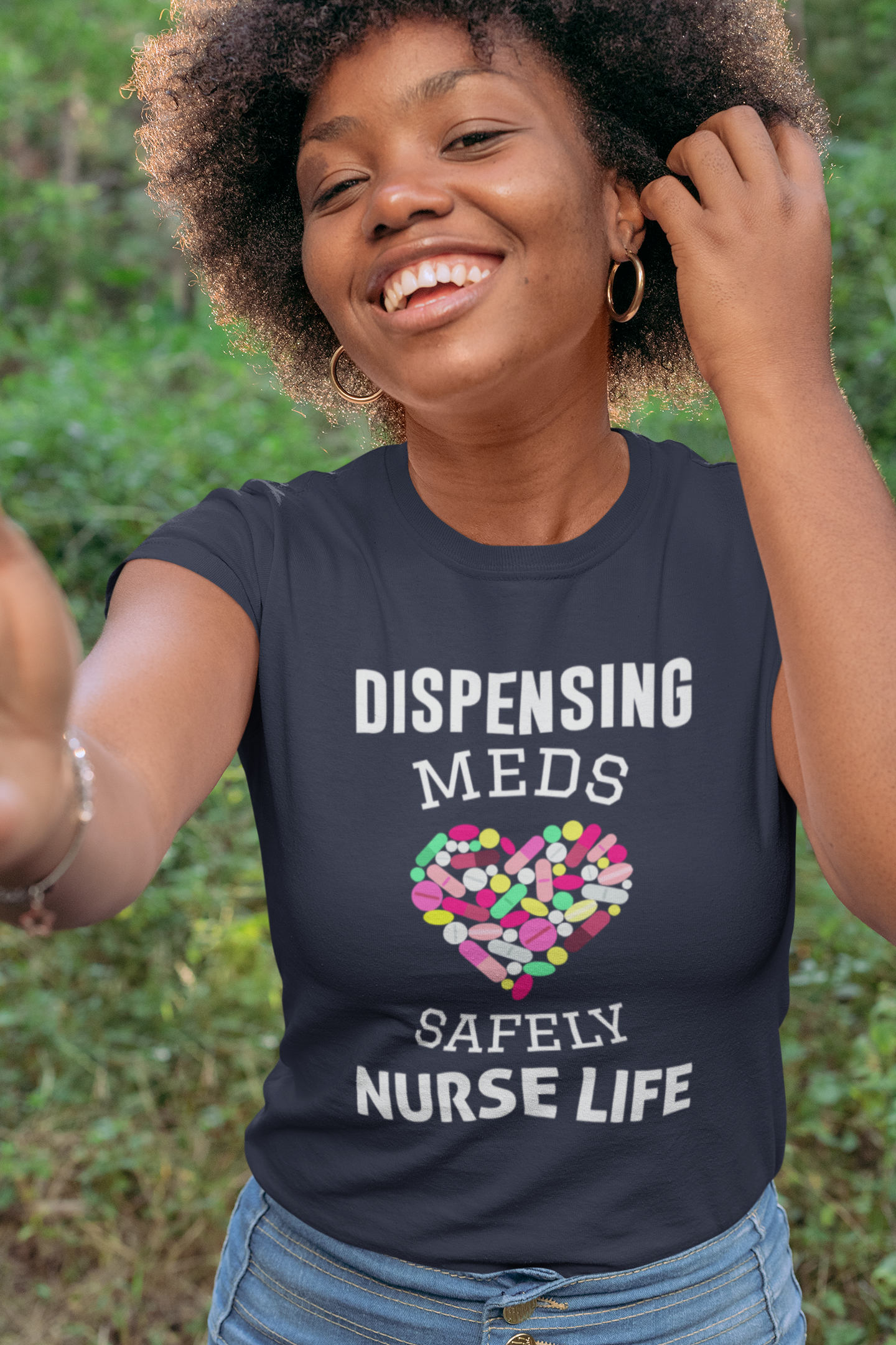 Dispensing Meds Safely Nurse Life, Nursing Dress, Nurse Gift, Nurse Shirt, Nurse Graphic, Doctor Gift, Med Student Gift, Stethoscope Charm