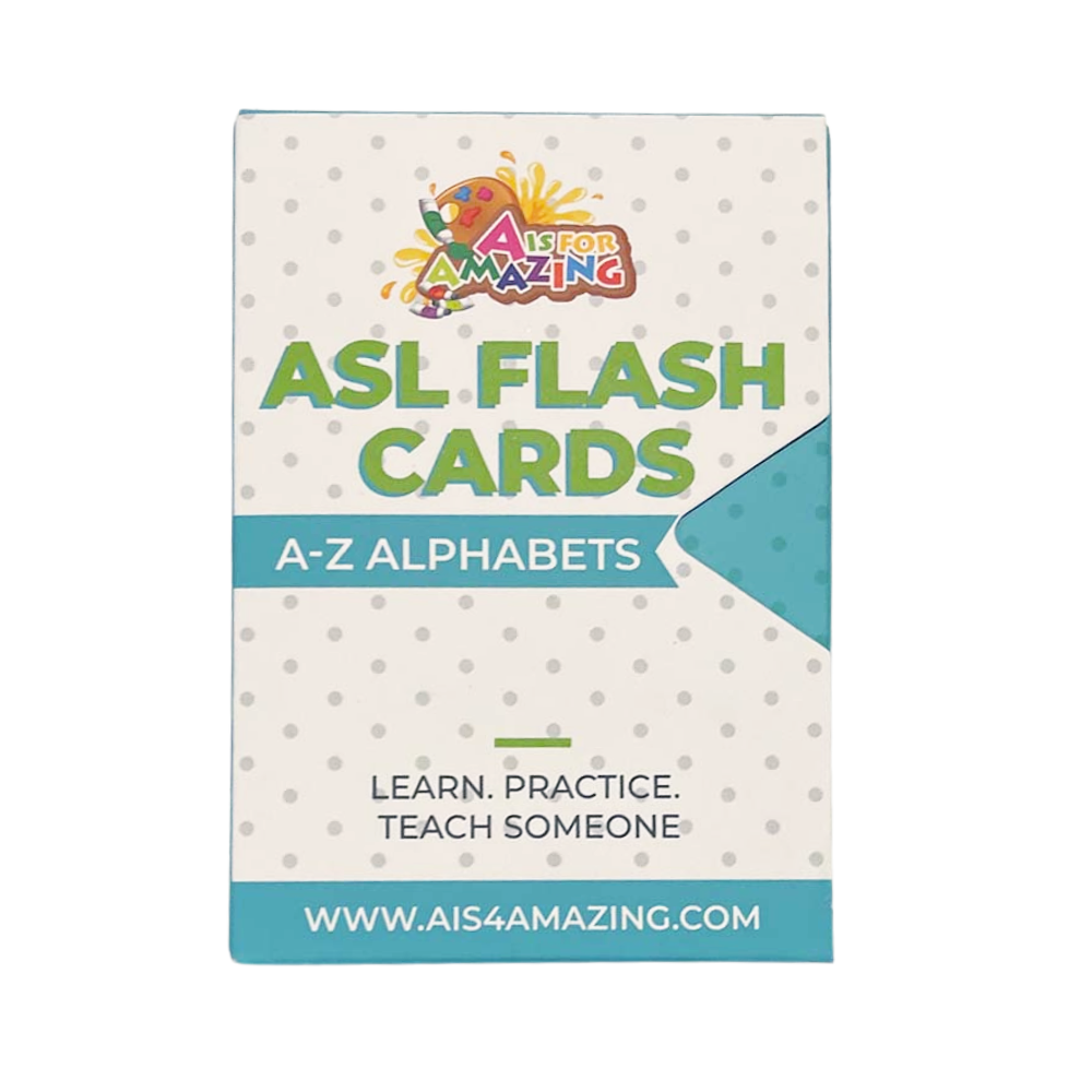 ASL alphabet flash cards